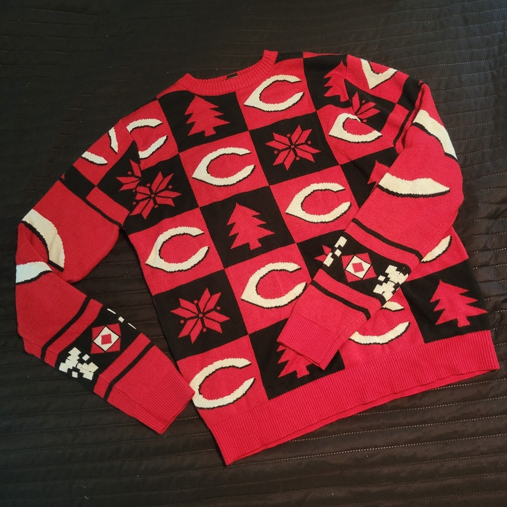 Cincinnati Reds Christmas Holiday Sweater Men's/Unisex